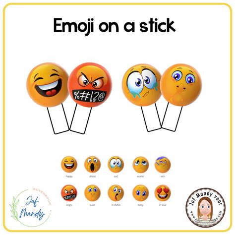 Emoji on a stick - Juffrouw Femke