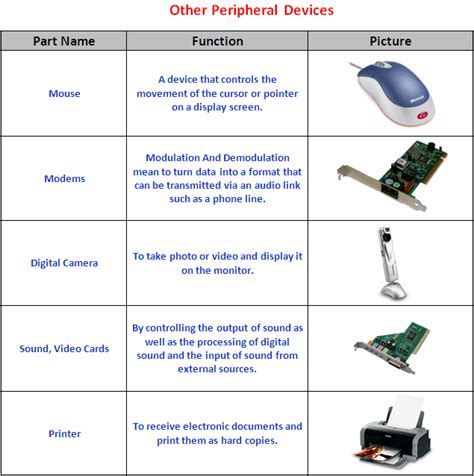 Computer Peripheral Devices And Their Functions Explained Free Cisco ...