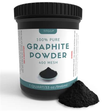 1 Quart Microfine Pure Graphite Powder, High-Quality Dry Powdered Graphite Lubricant for Locks ...