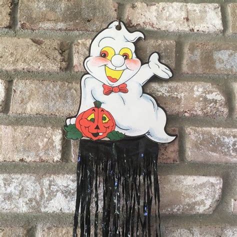 Vintage Halloween Paper Decoration Ghost LARGE Paper/Cardboard | Etsy in 2021 | Halloween paper ...