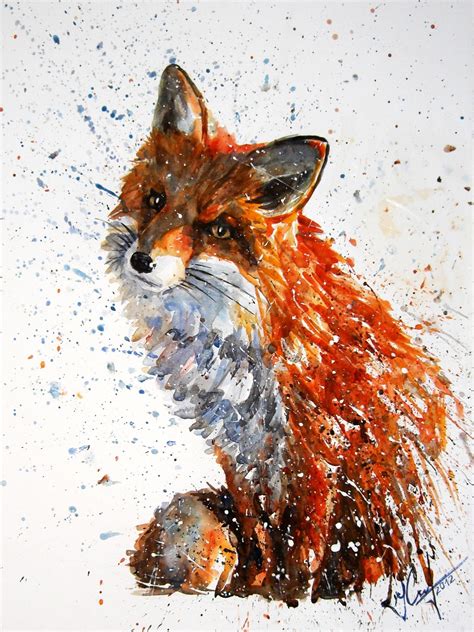 Fox by Konstantin Kalinin | Fox art print, Fox art, Affordable art prints