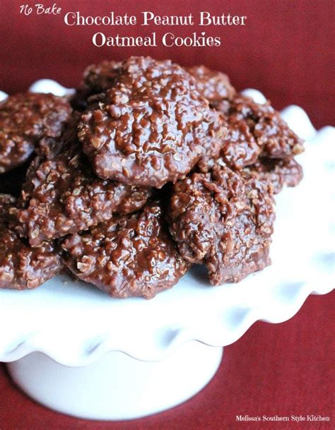 No Bake Chocolate Peanut Butter Oatmeal Cookies ...