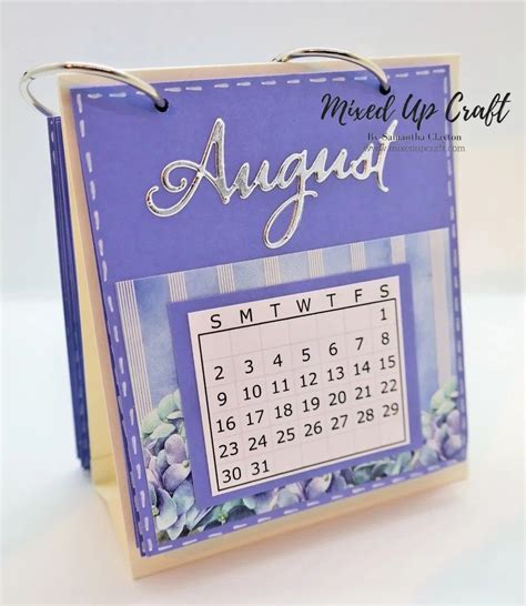 Pin by Mixed Up Craft on Mixed Up Craft Blog | Mini desk calendar, Handmade desk calendar ...
