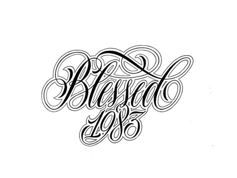 Blessed 1983 by Xesta Studio on Dribbble