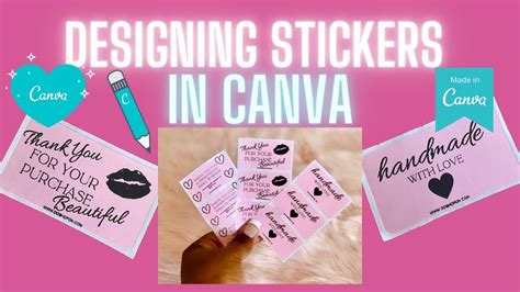 CANVA TUTORIAL: Designing STICKERS for MUNBYN THERMAL LABEL PRINTER | Thermal label printer ...