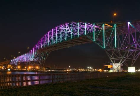 The Corpus Christi Harbor Bridge, a harbor bridge Corpus Christi, Texas ...