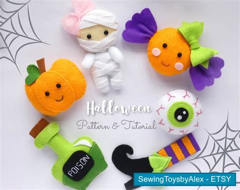 Hauntingly Beautiful: The Best DIY Felt Halloween Ornaments [Guide] | Fun Cloth Crafts - Felt ...