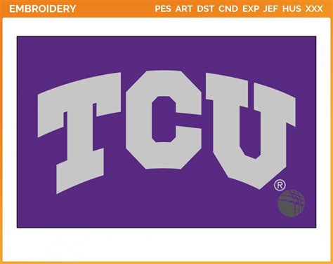 TCU Horned Frogs - Alt on Dark Logo (2013) - College Sports Embroidery ...