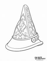 Elf Hat Coloring Sheet Pages sketch template