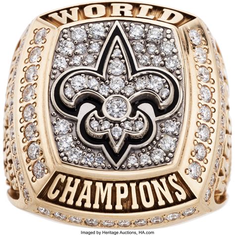 2009 New Orleans Saints NFL Super Bowl Championship Ring Presented ...