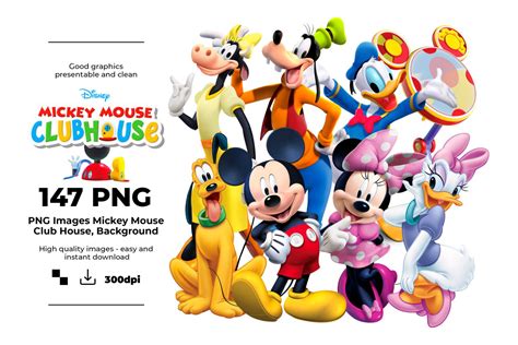 Mickey Mouse Clubhouse, Mickey Mouse Clubhouse PNG, Mickey Mouse Clubhouse characters, Mickey ...