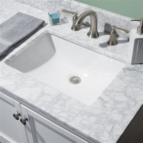 Carrara White Marble Vanity Tops - CRAFT + MAIN®