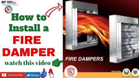 Fire Damper Installation | How To Install a Fire Damper | Fire Damper | HVAC System By MEP Tech ...