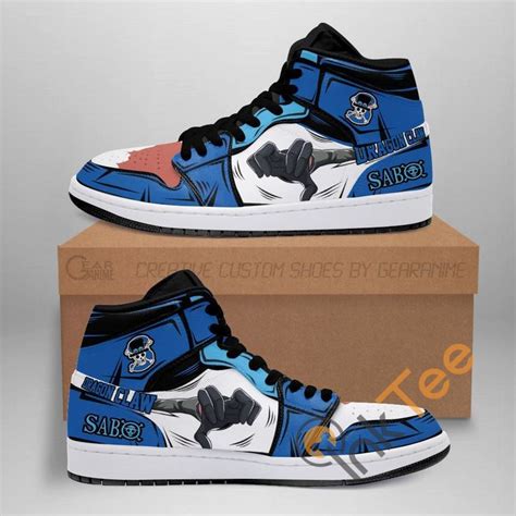 Sabo Dragon Claw Skill One Piece Anime Amazon Air Jordan Shoes High Sneakers, Sport Sneakers ...