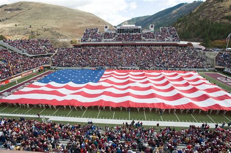 The American flag on the Washington-Grizzly Stadium field might be the best pregame moment in ...