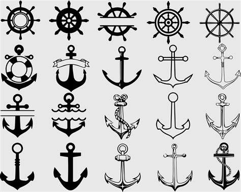 Anchor SVG Bundle Anchor Frame SVG Split Anchor SVG Anchor - Etsy