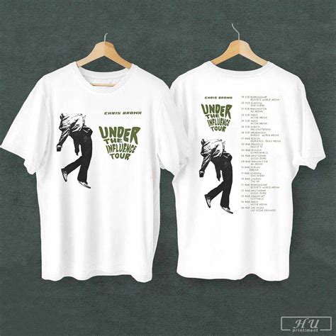 Chris Brown Under The Influence Tour 2023 T-Shirt, Brown Tour 2023 ...