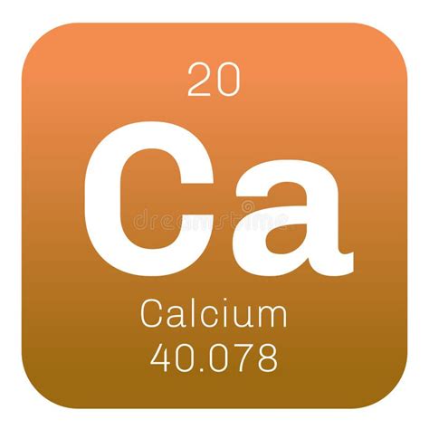 Calcium chemical element stock vector. Illustration of scientific - 83099706