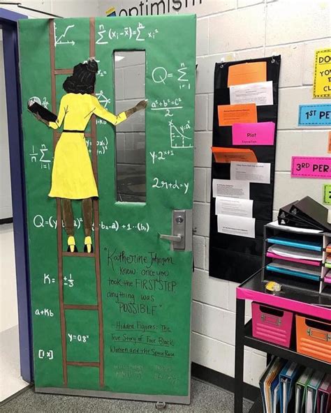 What better way to welcome your students than these ideas for bright classroom door… | History ...