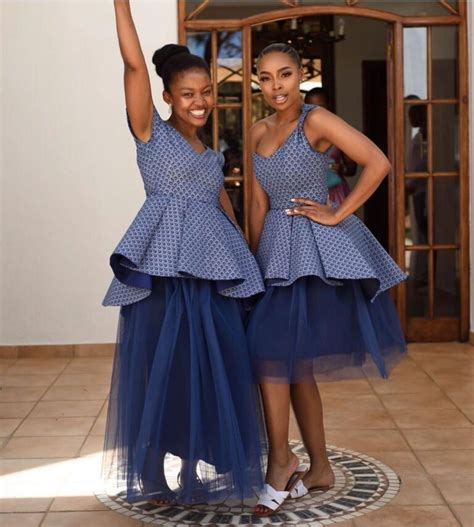 Beautiful Tswana Traditional Dresses and Attire 2021 For African Women's - Shweshwe Home