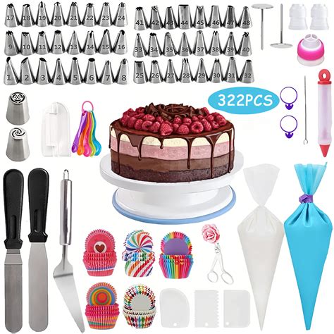 Cake Decorating Supplies,322-in-1 Baking For Beginners Supplies Set ...