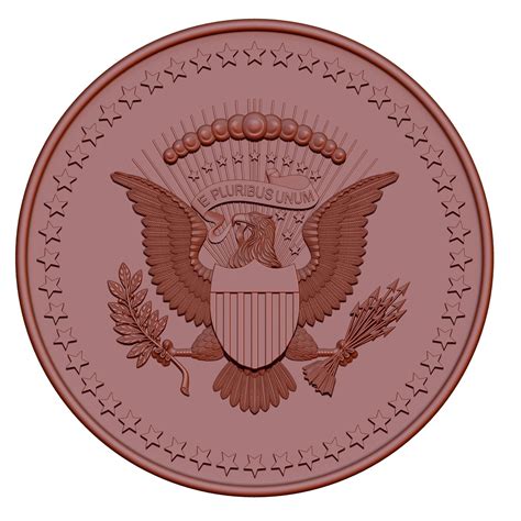 Presidential service badge 3D model 3D printable | CGTrader