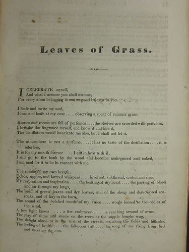 Leaves of Grass, by Walt Whitman (1855) - ZSR Library