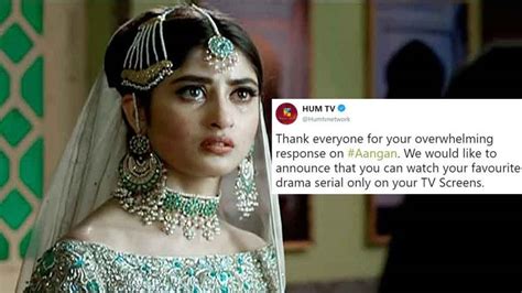 Hum TV won't be uploading Aangan on YouTube and people are not happy ...