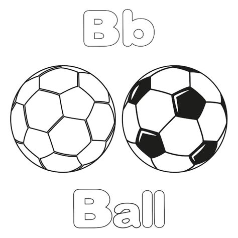 Premium Vector | B for Ball