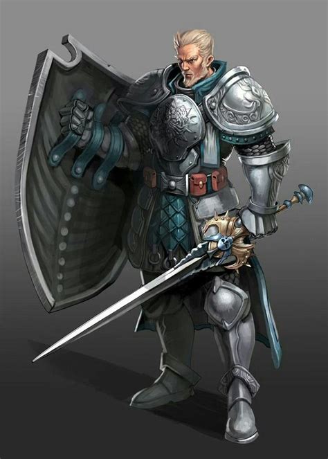 Human Fighter Knight - Pathfinder PFRPG DND D&D d20 fantasy | Fantasy ...