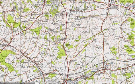 Historic Ordnance Survey Map of Litchfield, 1945