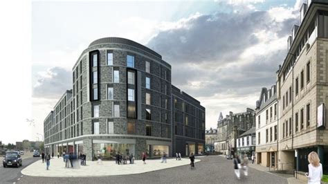 Stirling city centre shops and flats project under way - BBC News