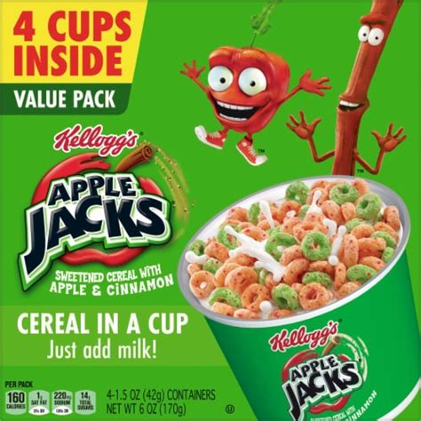 Kellogg's® Apple Jacks Cereal Cups, 4 ct / 1.5 oz - King Soopers