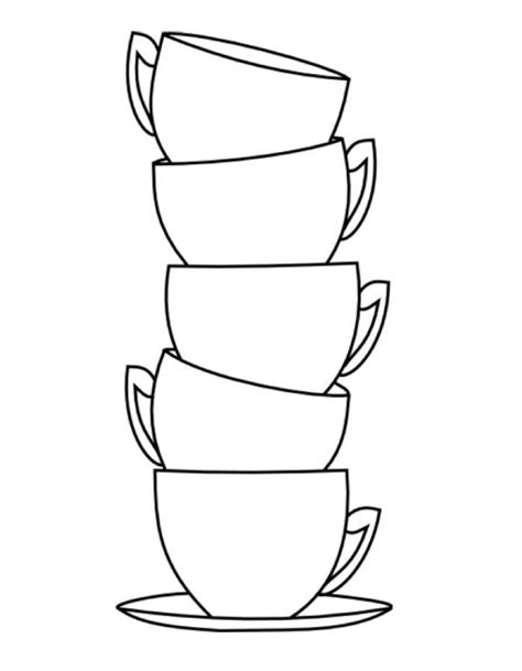 Cup Coloring Page