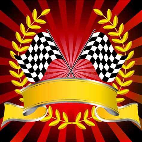 Background with Checkered Racing Flag. Stock Vector - Illustration of ...