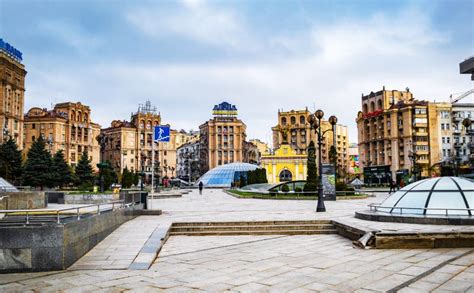 Main Square of Kyiv City Centre Editorial Photography - Image of symbol, attraction: 209250992