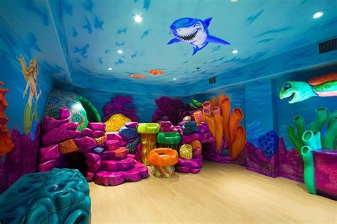Under the Sea Playroom | Sea kids room, Ocean themed bedroom, Underwater room