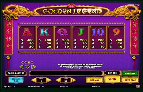 Golden Legend Slot Machine UK - FREE Play in Play’n GO Casino