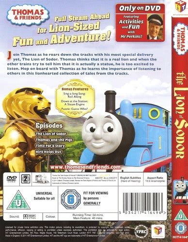 Image - The Lion Of Sodor DVD Back Cover.jpg | Thomas And Friends DVDs Wiki | FANDOM powered by ...