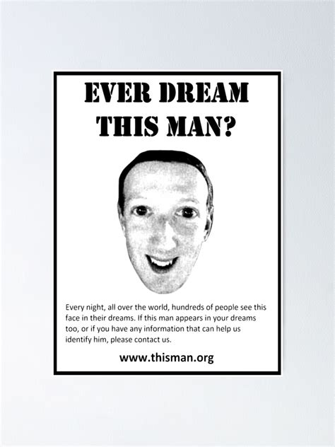 "Ever dream this man? " Poster for Sale by CandyAcid | Redbubble