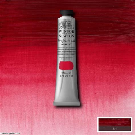 Permanent Alizarin Crimson 200ml Artists' Acrylic Winsor & Newton - Cork Art Supplies Ltd