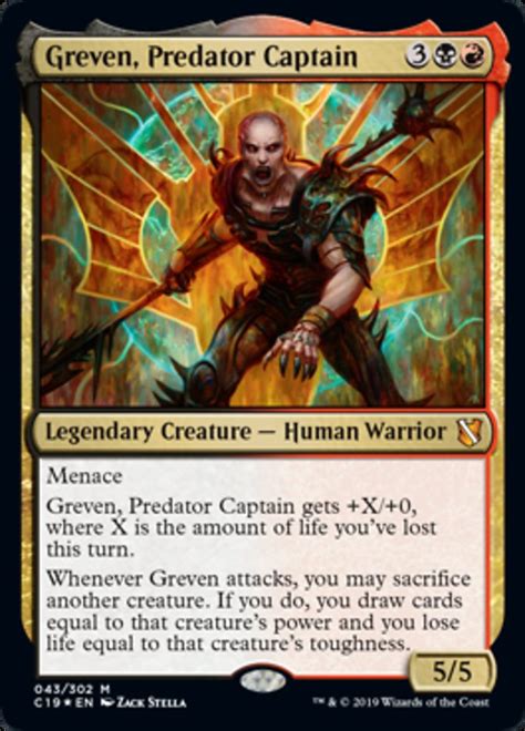 Greven, Predator Captain - Magic the Gathering - MTG card