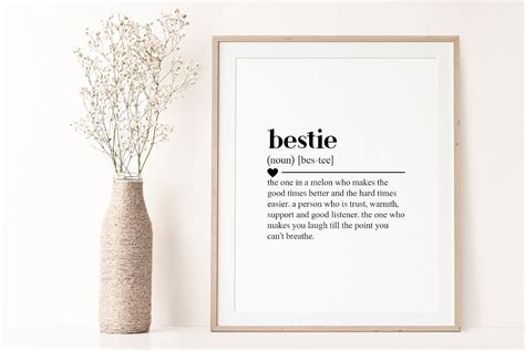 Bestie Definition Bestie Gifts Digital Download Best Friend - Etsy