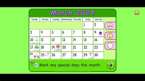 Starfall Calendar March 9, 2024 - YouTube