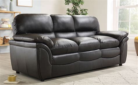 Rochester Brown Leather 3 Seater Sofa | Furniture And Choice