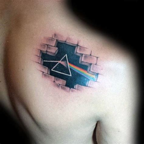 50 Dark Side Of The Moon Tattoo Designs For Men - Pink Floyd Ideas