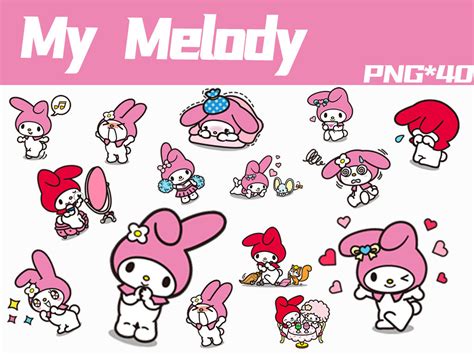 My Melody(LINE Stickers)(png pack) by PolarDayInWinter on DeviantArt