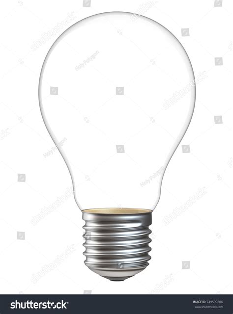 3d Illustration Empty Light Bulb Isolated Stock Illustration 749599306 | Shutterstock