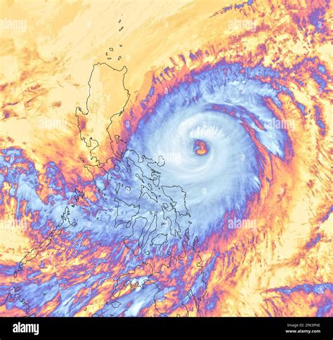 Satellite image typhoon earth from hi-res stock photography and images - Alamy