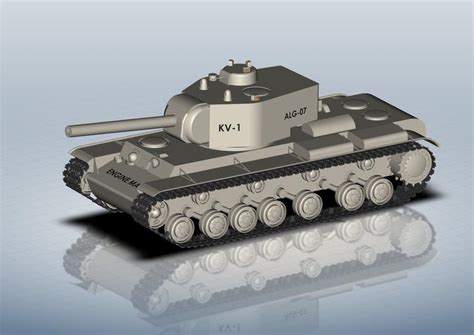 KV-1 Tank | 3D CAD Model Library | GrabCAD